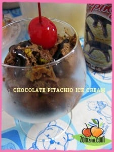 ไอศกรีมพิสตาชิโอช็อคโกแลต (Chocolate Pistachio Ice Cream)