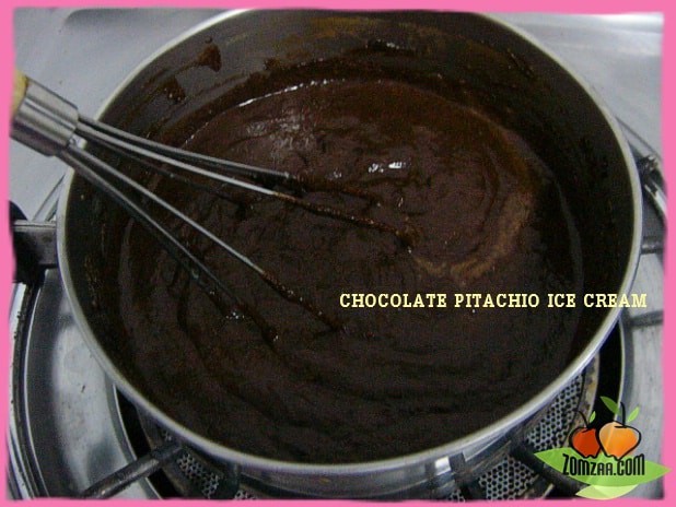 วิธีทำไอศกรีมพิสตาชิโอช็อคโกแลตขั้นตอนที่ 21
