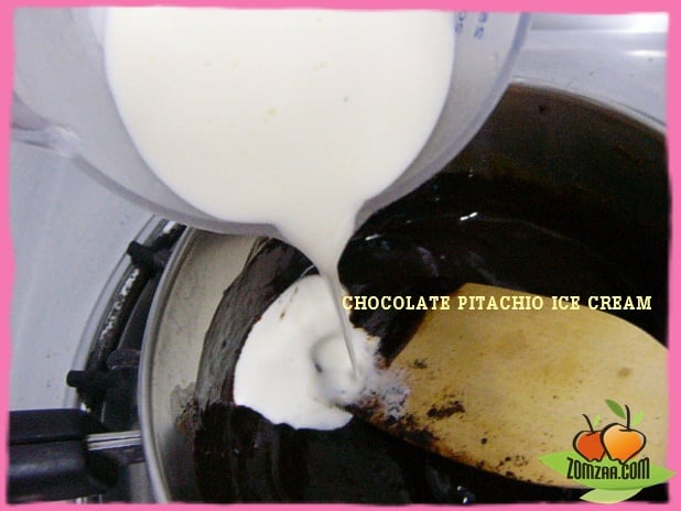 วิธีทำไอศกรีมพิสตาชิโอช็อคโกแลตขั้นตอนที่ 40