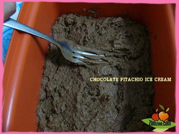 วิธีทำไอศกรีมพิสตาชิโอช็อคโกแลตขั้นตอนที่ 54
