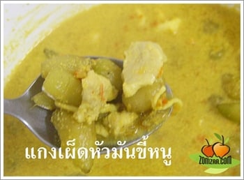 แกงเผ็ดหัวมันขี้หนู