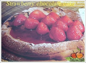 รูปเค้กช็อคโกแลตสตรอเบอรี่ (Strawberry Chocolate Cake) บนปกหนังสือ